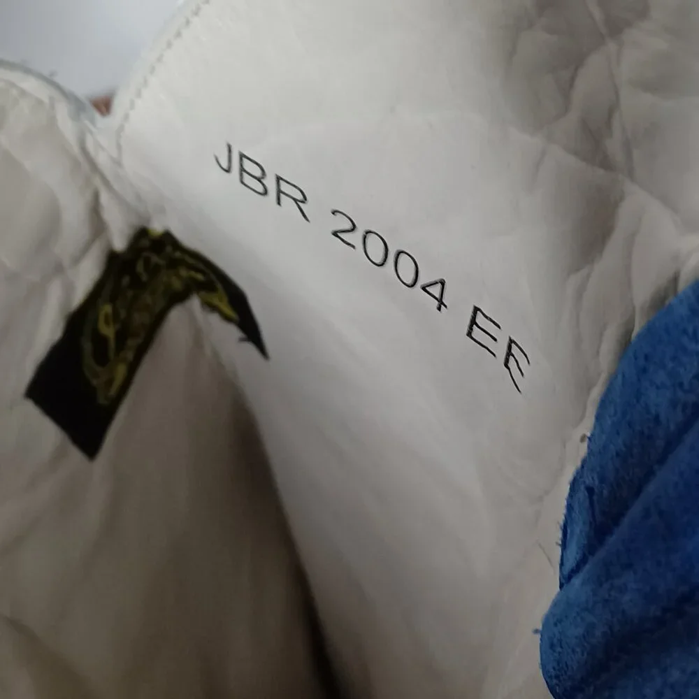 Vintage J.B. Dillon Reserve Cowboy Boots Mens 11.5EE Tan/Blue Rodeo Rancher 2004 - Picture 14 of 14